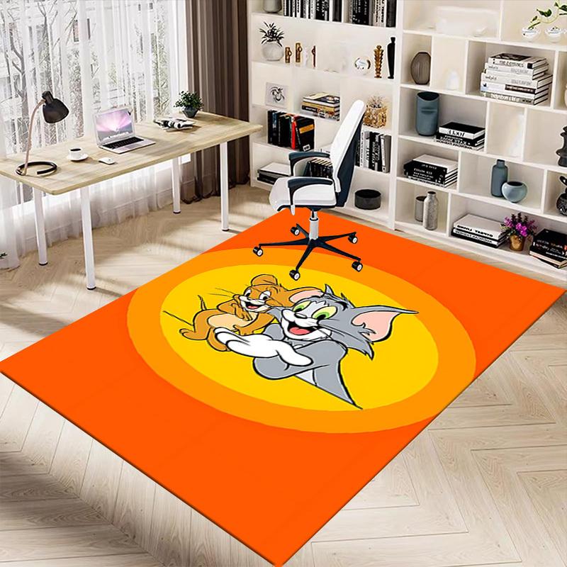 1pc Tom and Jerry Carpet, for Home & Office Decor, Desk Chair Carpet, Festive Gift,Conference Room CarpetL1225