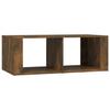 816525 vidaXL Coffee Table Smoked Oak 100x50x36 Cm Engineered Wood