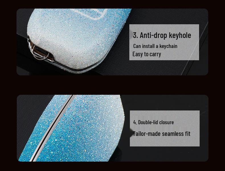 Toyota Car Key Case for Highlander, Camry, Corolla, Venza, Levin, Asian Dragon - Men’s Shell Buckle Bag