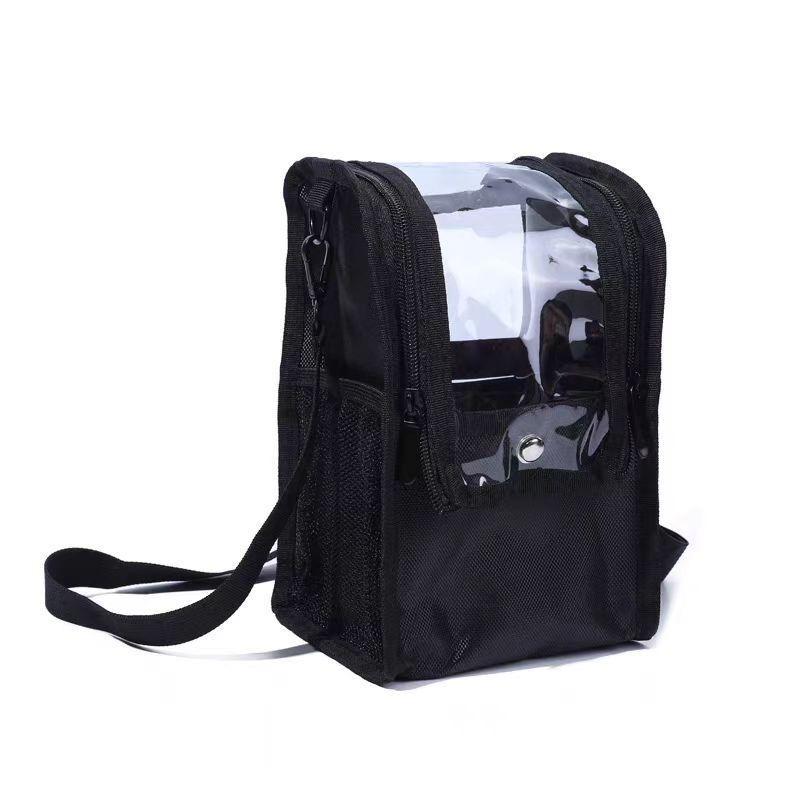 

Multi-function Large Capacity Black PU Cosmetic Bag Waist Bag Makeup Brush Bag with Belt for Professional Makeup Artist 2025 чёрный