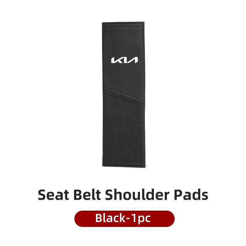 Car Seat Belt Suede Carbon Fiber Safety Belt Shoulder Covers For KIA K5 K2 Optima Soul Spectra Niro Cadenza Sephia Carens