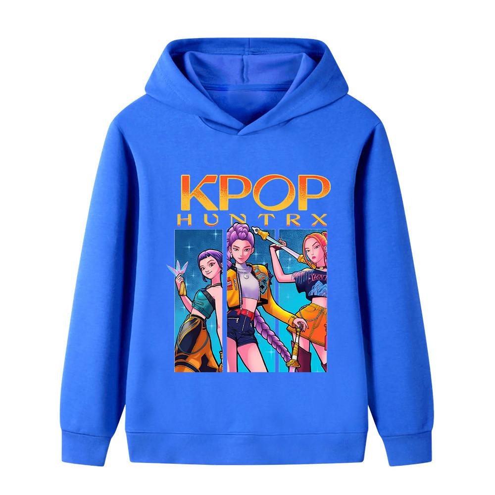B1211 Dzieci Chłopcy Dziewczynki Kpop Rumi Zoey Mira Nadruk Bluza z Długim Rękawem