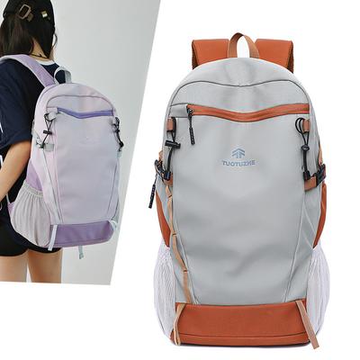 School Bag Backpack Large Capacity Lightweight School Bag College Student Leisure Outdoor Hiking Mountaineering Bag