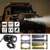 12V Motorcycle LED Headlight Spotlight LED Lens Hi/Low Beam For Car 4WD ATV SUV Driving Spot Fog Lights Auxiliary Lamp 12V