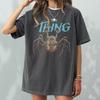 Retro The Thing Horrorfilm Kurzarm Hemd Anthrazit Farbe KV27637