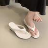 Height-increasing Slope Flip-flops Women's New Temperament Holiday Sandals with Toes Sandals