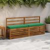 1 Piece VUGHT Bench Cushion 100percent  Polyester Green 60 X 30 X 5 Cm