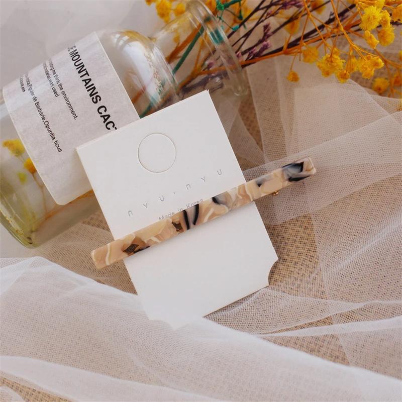 Süße Acetat Haarspangen Lange Haarspangen Bunt Schildpatt Geometrisch Seitliche Spangen Damen Haarschmuck