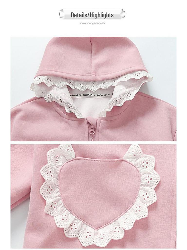 Girls' Fashionable Hooded Jacket, Spring/Autumn 2025 Collection - Trendy Baby Top