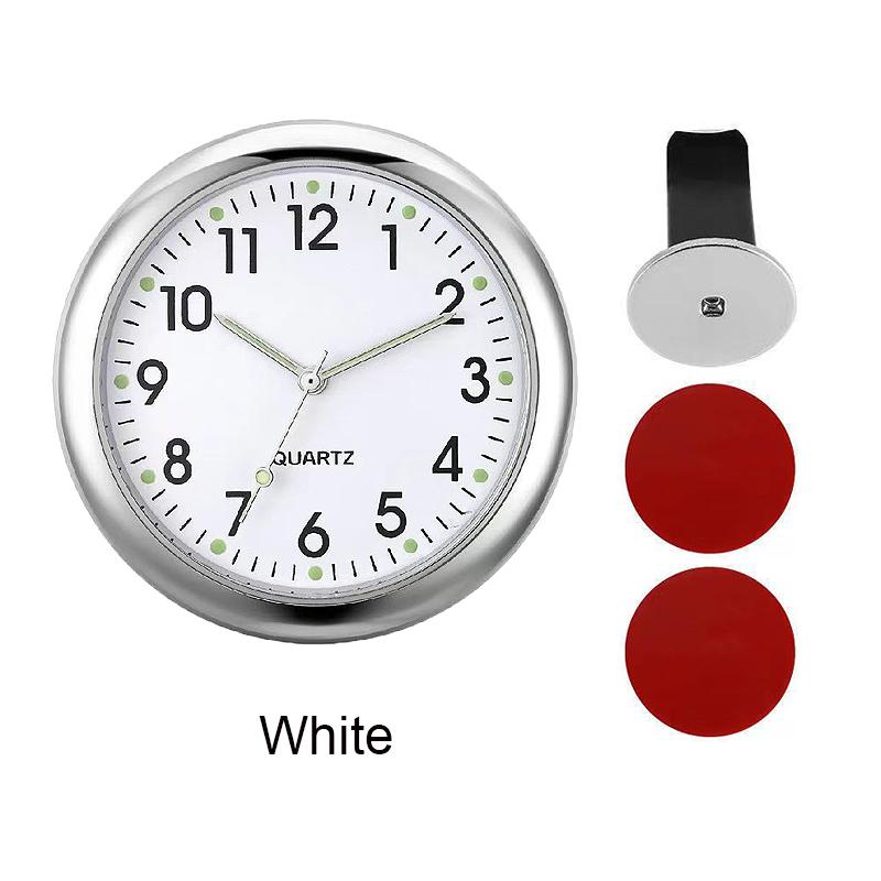 Luminous Car Clock Air Outlet  Mini Quartz Clock With Clip Auto Ornament Internal Stick-On Waterproof Watch Car Accessories Gift
