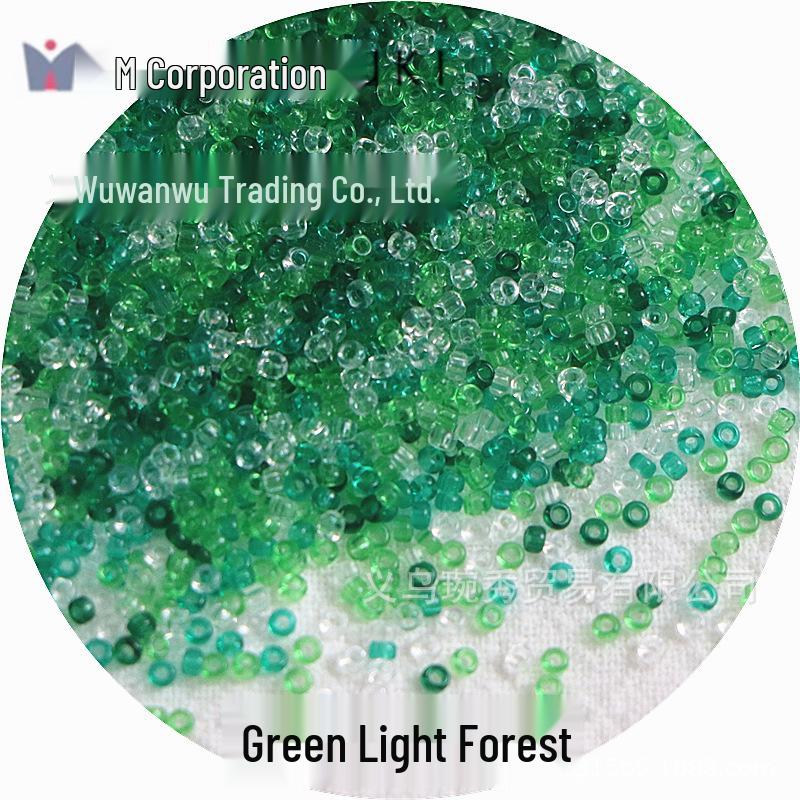 1.5mm Transparent Miyuki Glass Seed Beads for DIY Hairpins, Embroidery, and Bracelet Crafting.