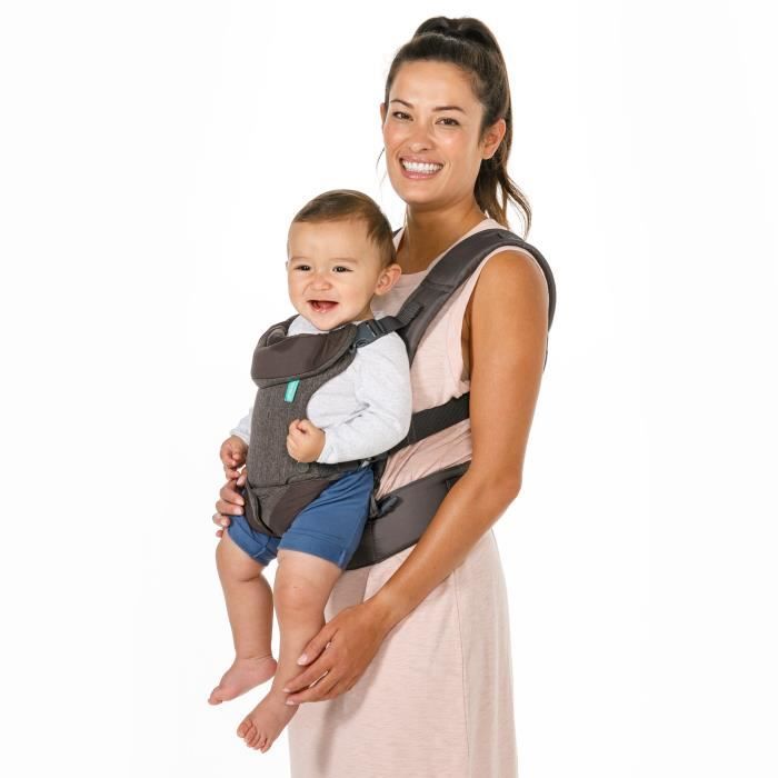 Porte bébé Flip ergonomique 4 en 1 gris - INFANTINO - Flip ergonomique 4 en 1 - Polyester - De 3,6 à 14,5 kg