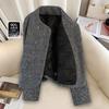 Women's 90% Duck Down Wool Blend Long-Sleeve Jacket