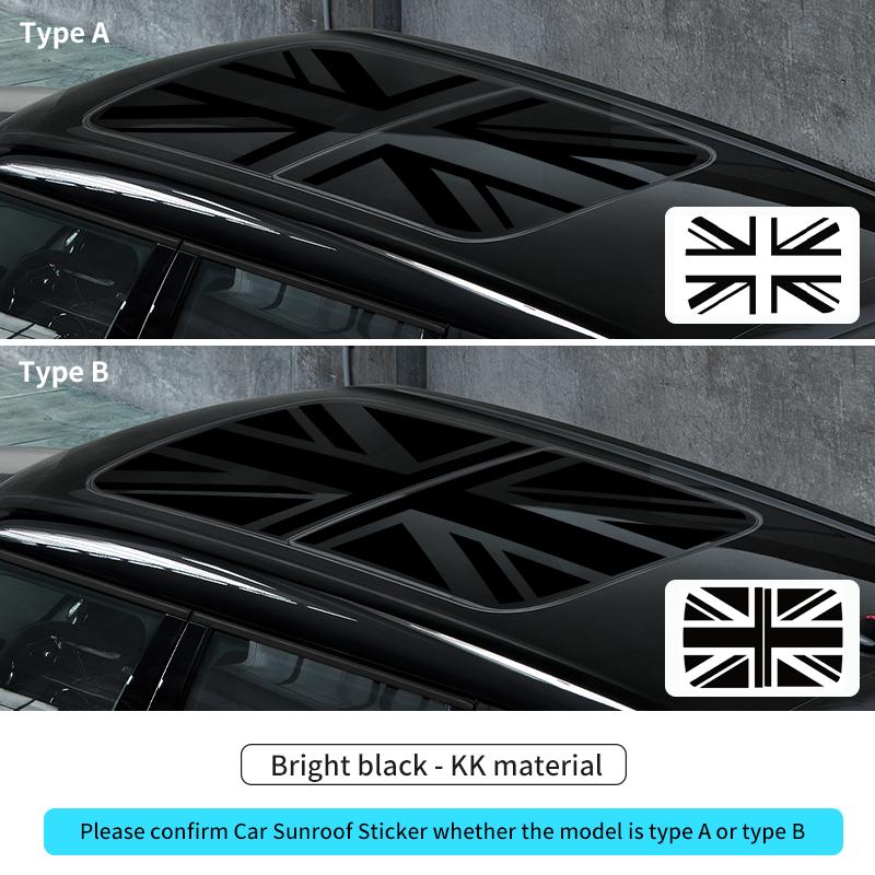 BFZ1 Car Sunroof Stickers Roof Window Film Vinyl Sunshade Sticker For MINI Cooper F56 F60 R55 R56 R60 U25 Countryman Auto Decal