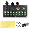 24V 12V Switch Panel 8 Buttons Car Light Toggle USB Chargers Power Adapter Caravan Accessories for Boat Van Truck Trailer Marine Battery Switches5