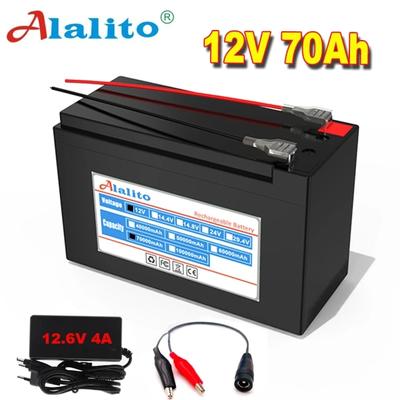 12v 70ah 18650 lithiová baterie 3s7p Vestavěná vysokoproudá 40a solární pouliční lampa, xenonová lampa, záložní zdroj