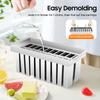 20-Cavity Stainless Steel Ice Cream Mold Flat Head Design Easy Demold for Home Commercial Use DIY Popsicle