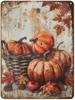 Herfst Blikbord Vintage Metaal Herfst Wanddecoratie voor Huis Keuken Portiek en Tuin Rustieke Herfst Oogst en Thanksgiving Decoratie