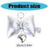 Fashionable Heart Key Chain with Trendy Bowknot Embellishment for Women Men