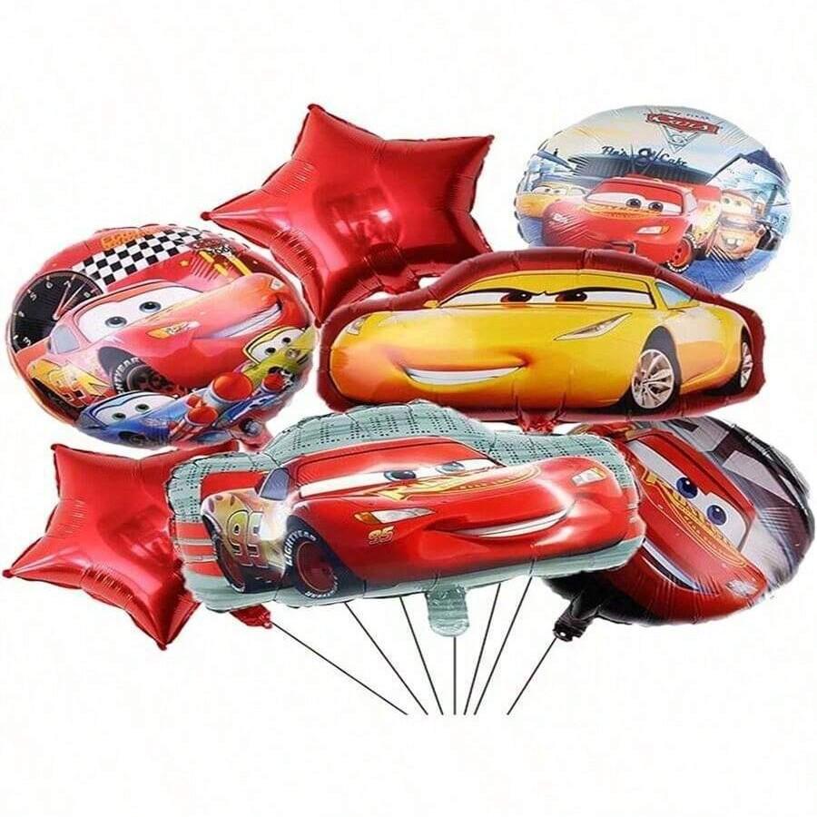 Lightning McQueen Children s Birthday Racing Party Balloon Decorations Scene