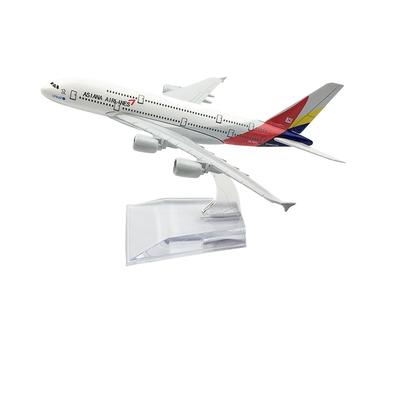 1/400 16CM Asiana Airlines Airbus A380 Modèle d'Avion Avion Planel Avion en Métal Moulé Sous Pression Collect Collectibles Cadeaux