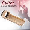 Semi-open Guitar Slide Bar with 2 End Ring Metal Finger Sleeve Adjustable Width Guitar Slide for Electric & Acoustic Guitar