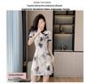 Cheongsam nou de vară în stil chinezesc cu nasturi broască și design pictat cu cerneală - Rochie scurtă cu croială slim