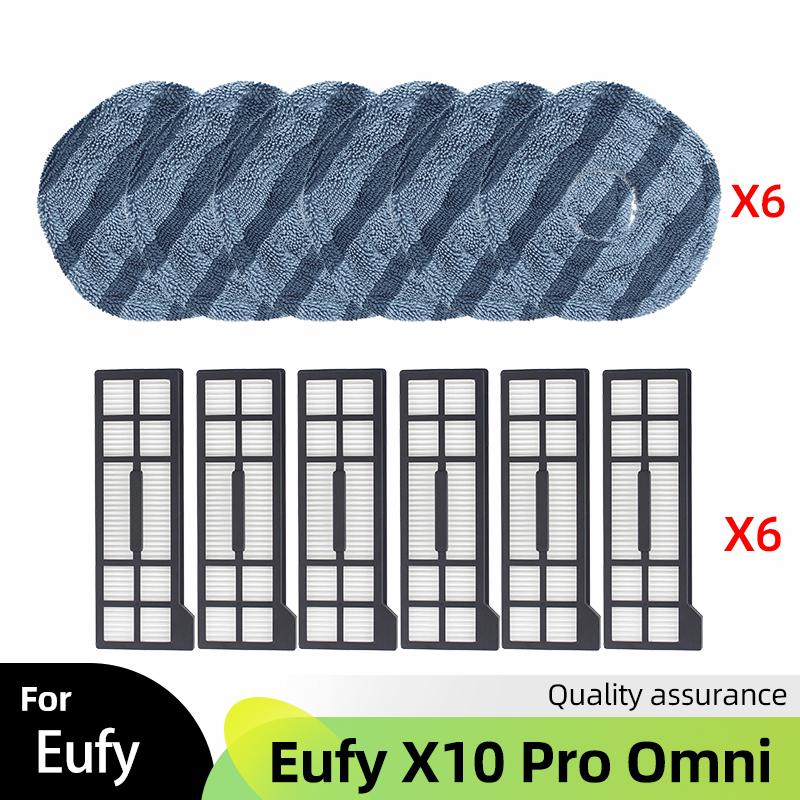 Fit For Eufy X10 Pro Omni Robot Vacuum Cleaner Main Side Brush Mop Cloth Hepa Filter Dust Bag Accessories Spare Parts