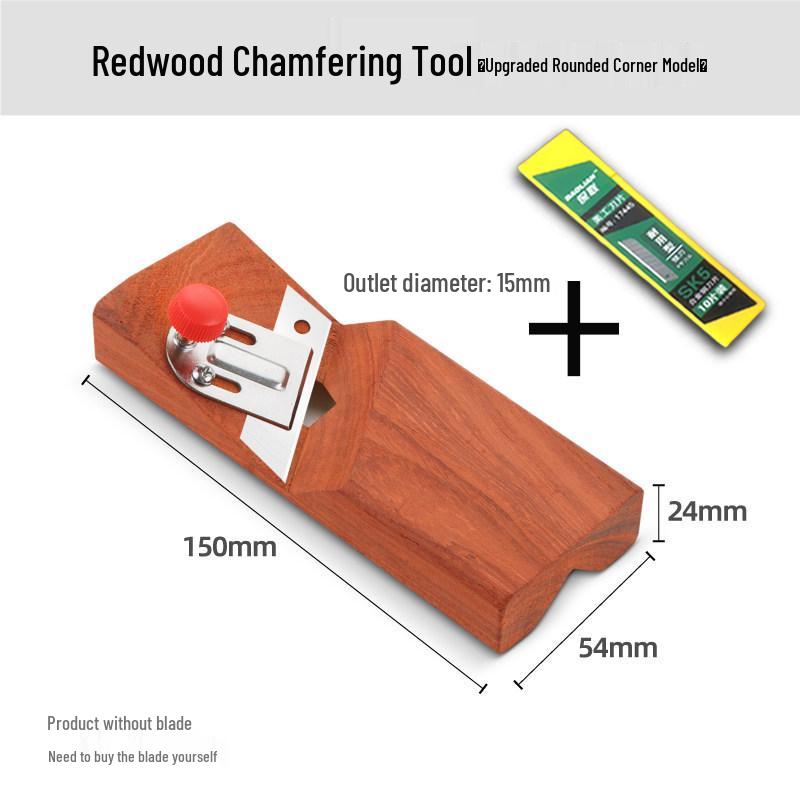 45° V-Groove Gypsum Board Chamfering Planer - Sound-Absorbing Woodworking Tool