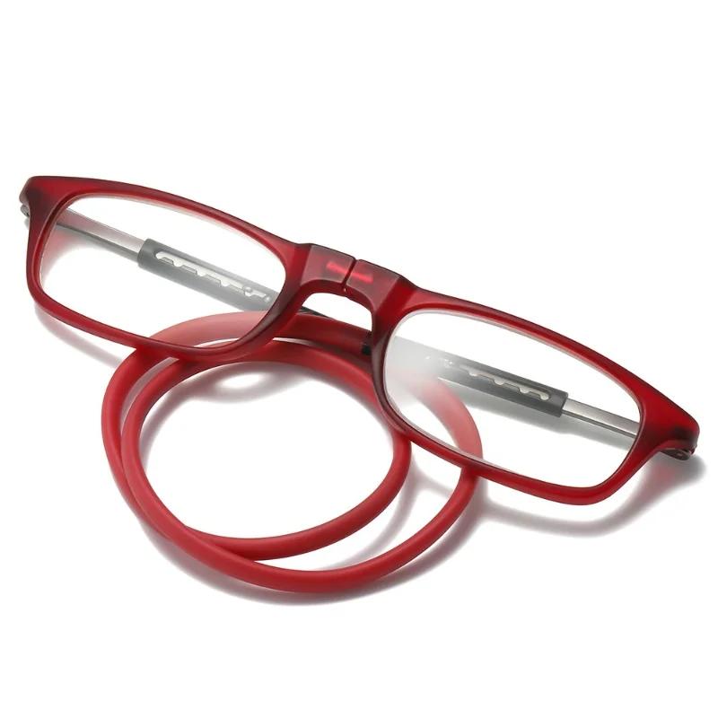 

DML Hanging Neck TR90 Men s and Women s Anti-blue Light Portable Ultra-light Computer Glasses Long Narrow Fram Fashionable Item +225 красный