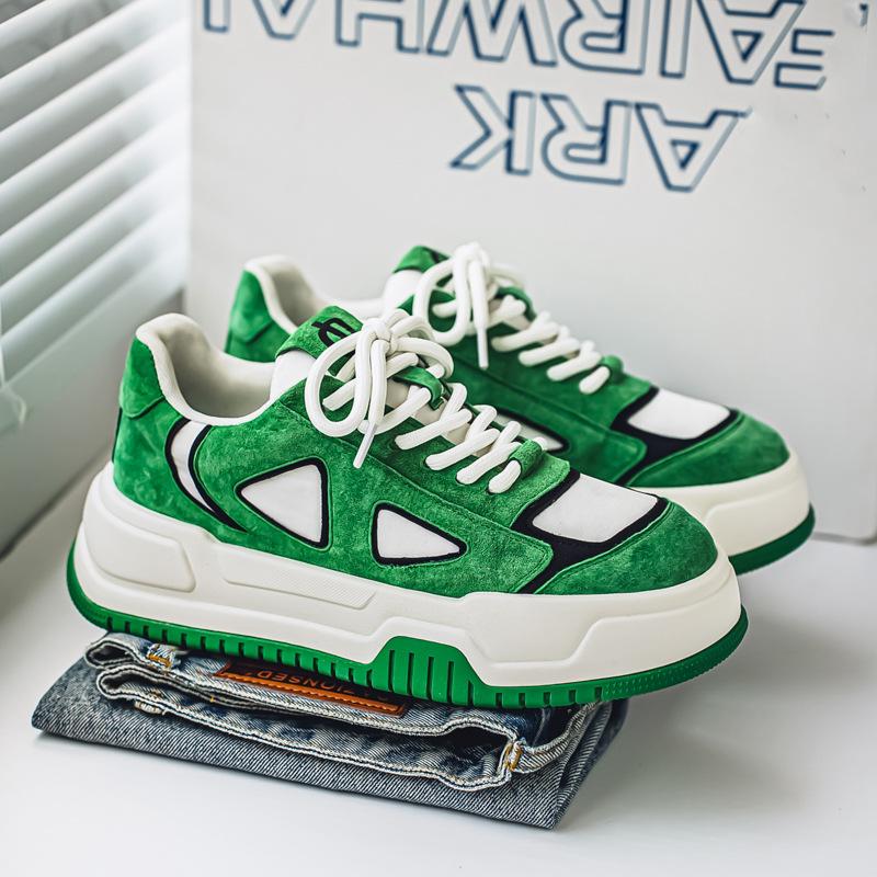 Fashion Men's Shoes 2025 New Spring Korean Version Trend Ins Breathable Casual Board Shoes Men's Sports Dad Trendy Shoes