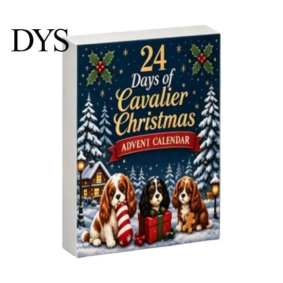 Stocking Stuffers for Pet Lovers 2026 Christmas Dog Advent Calendar, 24 2D Acrylic Puppy Ornaments Countdown Patches Cartoon Festive Pendants