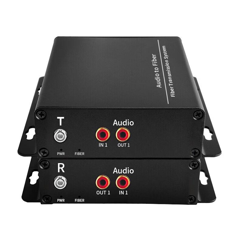 Yiren 2-Channel RCA Audio Fiber Optic Extender