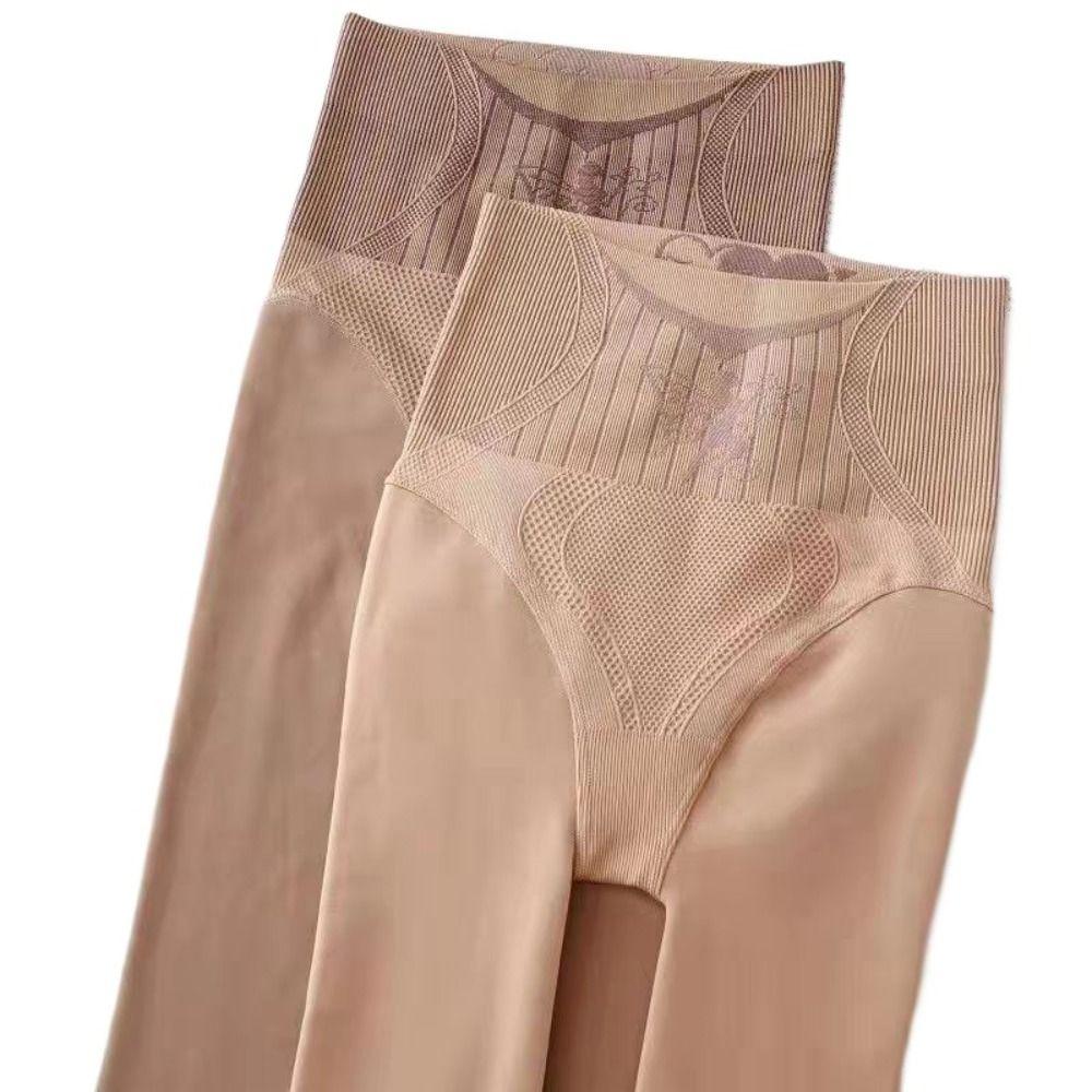 Solid Color Bare Leg Socks Nylon Thermal Pantyhose Durable High Waist Pantyhose Ladies