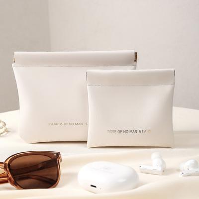 Automatic Closing Data Cable Organizer Bag Airpod Headphone Storage Bag Charger Cosmetic Lipstick Storage Bag