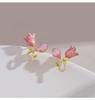 Mingqing Fashion S925 Silver Temperament Stud Earrings