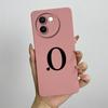 For Vivo V30e Case Vivo V30E 5G V2340 V2339 Phone Case Cute Initial Letters ShockProof Matte Silicone Soft Protective Back Cover