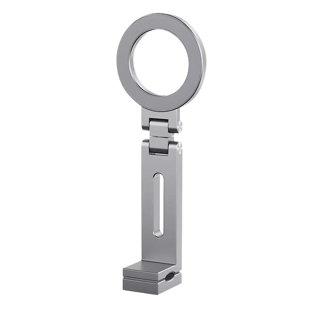 Universal Magnetic Phone Holder 360° Rotating Portable Phone Stand Foldable Tripod Magsafe Mount for Live Broadcast Travel Plane