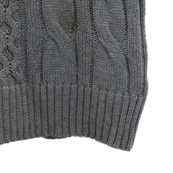 Hydrogen Long Sleeve Sweater S Gray Knit Cable Men's Used