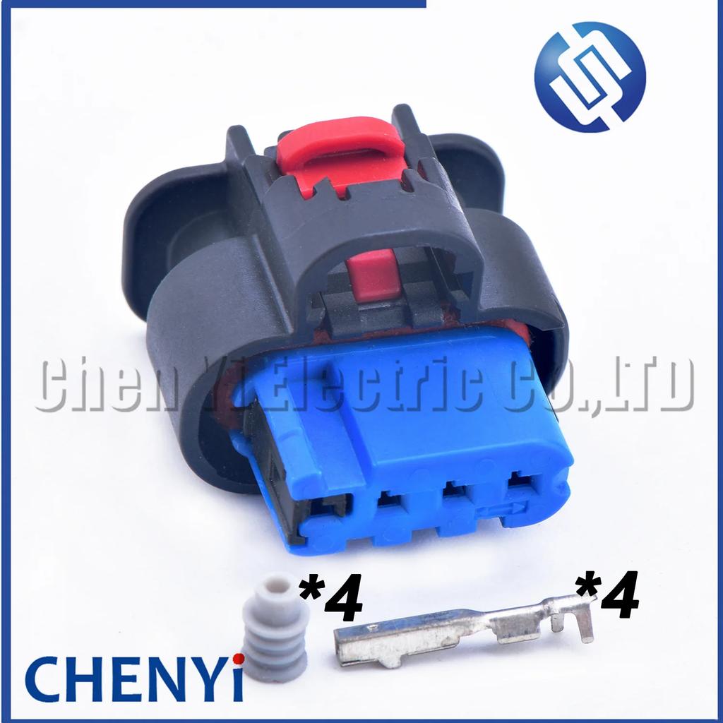 4 Pin Car Ignition Coil High Voltage Package Plug Connector Wire Harness For Rover Sonata Tucson 1-2296696-1 1-2203773-1