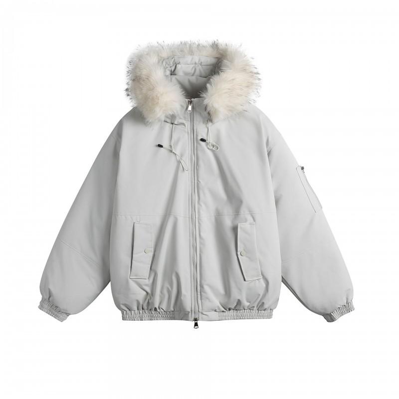 Winter Thick Hooded Parka Coat Men Women Warm Cotton Puffer Jacket Oversized Casual Outerwear