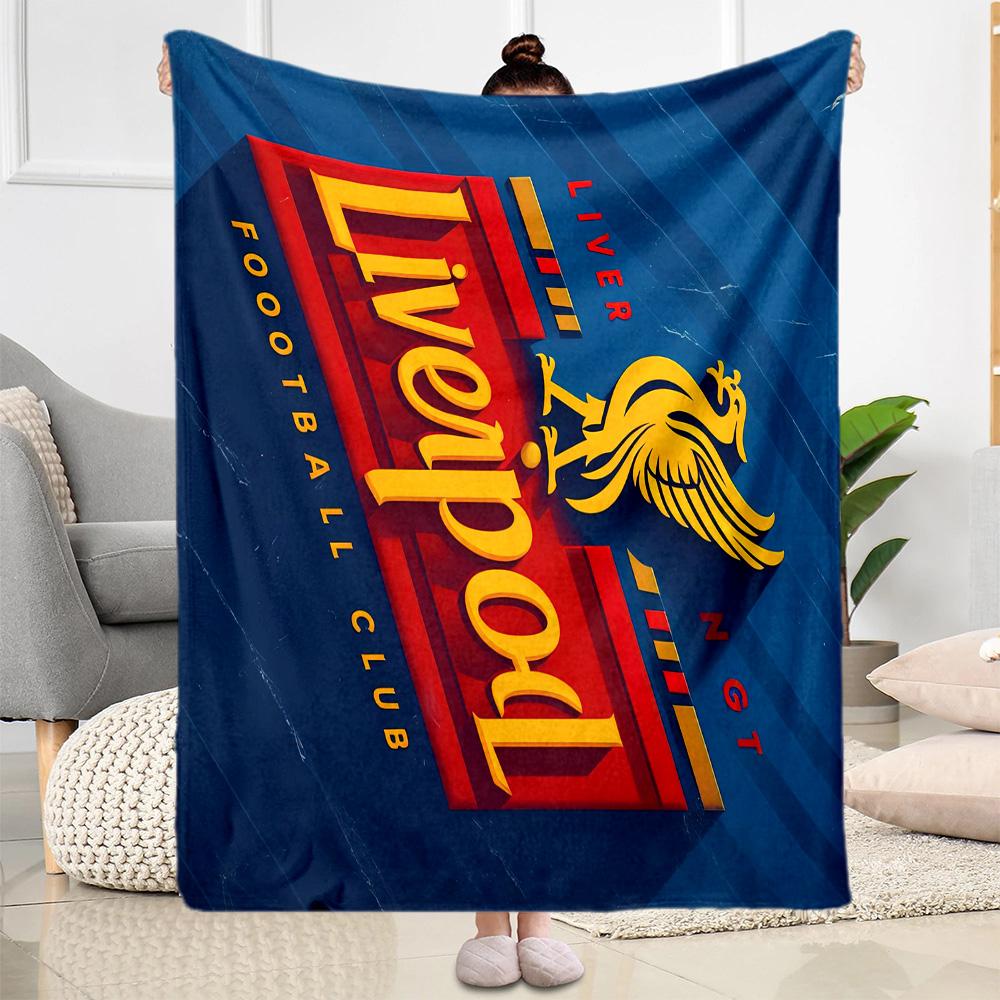 Liverpool Football Club Blanket Durable Comfort Perfect For Seaside Chair Couch Four Seasons Universal Playful Design