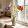 Finished Pipe Cleaners Flower Craft Handmade Artificial Calla Lily Flower for Mother's Day Birthday Wedding Home