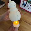3D Printed Christmas Snowman Night Light Decoration - Festive Gift Ornament