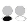 2pcs Stainless Steel Mirror Double Sided Portable Folding Unbreakable Makeup Mirror for Purse Pocket Round 2.6in
