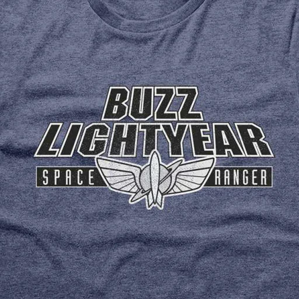 Toy Story Unisexowy T-shirt z odznaką Buzza Astrala dla dorosłych