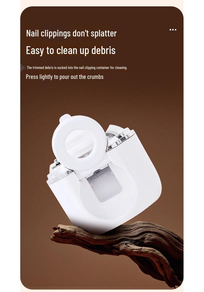 Portable Electric Nail Clipper: Automatic, Anti-Pinch Design for Elderly, Children, and Adults - Nail Grinder and Trimmer.