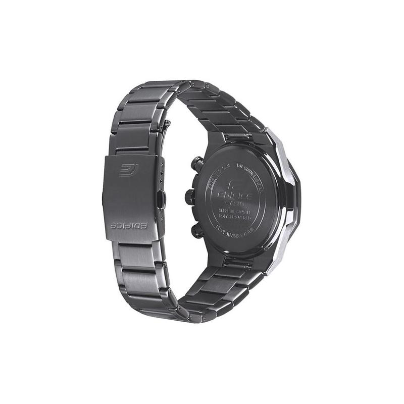 Casio EDIFICE High Performance Thin Solar Quartz Movement Stainless Steel Strap Japanese and Korean Watch Men's Watch Black Dial EFS-S570DC-1A