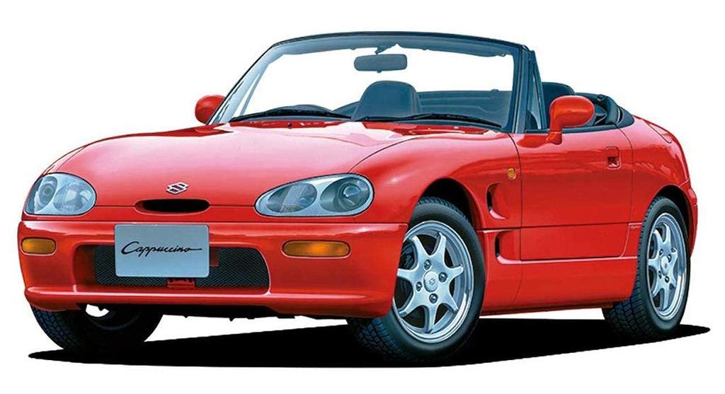 AOSHIMA Modelová řada aut Suzuki EA11R Cappuccino 1991 Plastikový model 1/24 č.40