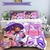 Set Copriletto Anime A-AphmauS 3 Pezzi - Biancheria da Letto Stampata HD con 1 Copripiumino e 2 Federe - Perfetto per la Decorazione della Casa e del Dormitorio
